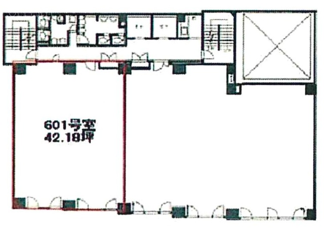 横浜関内地所ビル601 間取り図