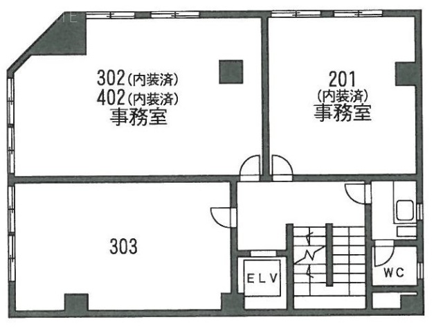 日本橋相互ビル201 間取り図
