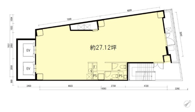 NO.R蒲田4F 間取り図