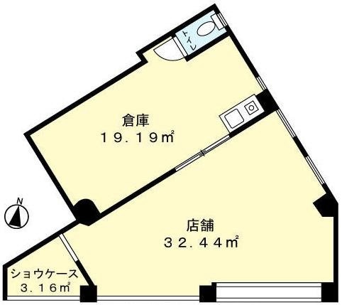 ルナクレストⅠビル1F 間取り図