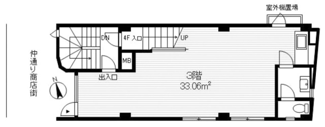 中田ビル3F 間取り図