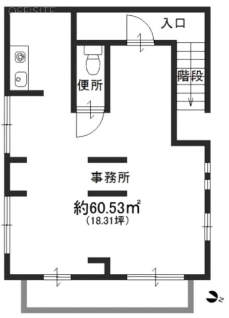 リーブル三田ビルB1F 間取り図
