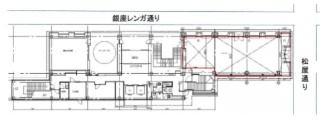 銀座清水ビル1F 間取り図