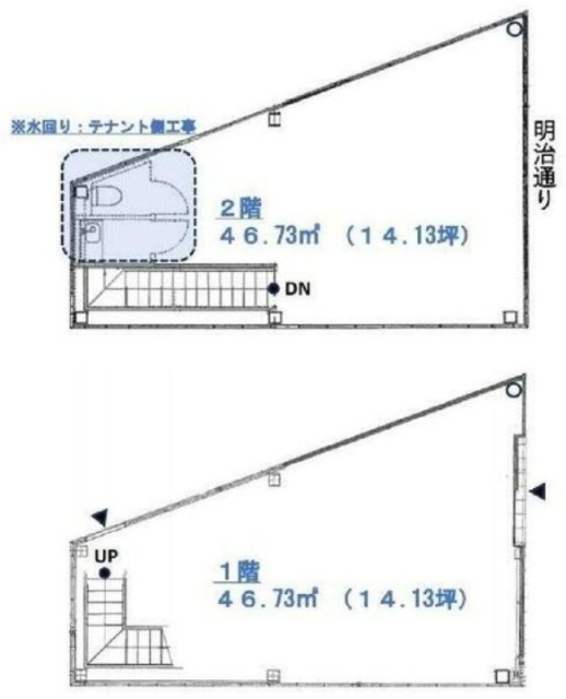 第29SYビル1F～2F 間取り図