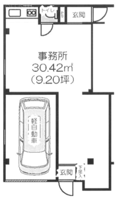 パトナ1610ビル1F 間取り図