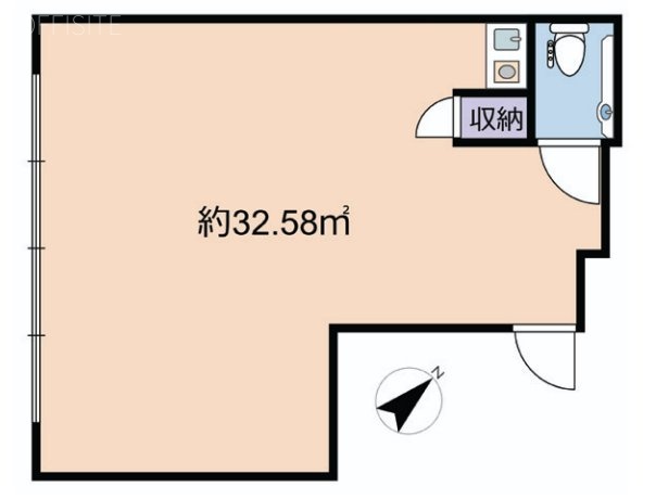 築地スクエアビル201 間取り図