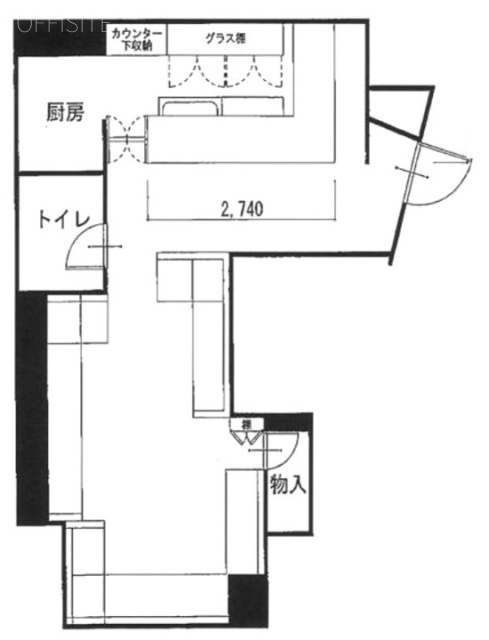 赤坂フォディアビル202・203 間取り図