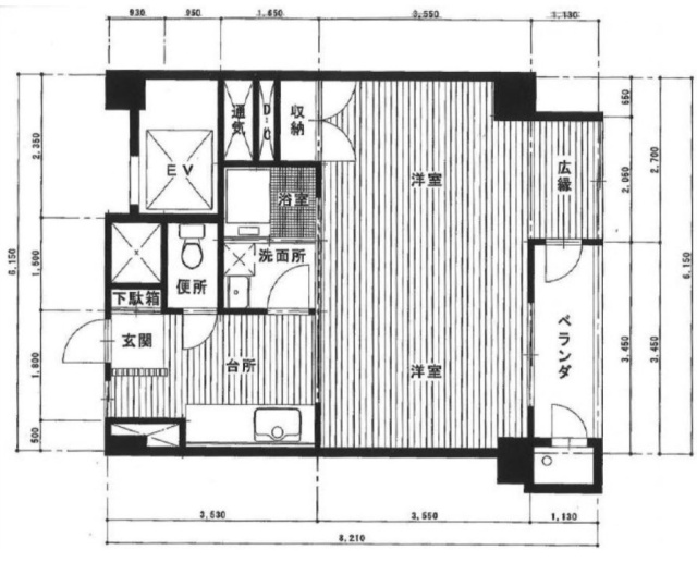 須磨マンション402 間取り図