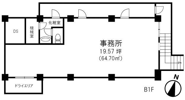 ラージヒルズ高田馬場B1F 間取り図