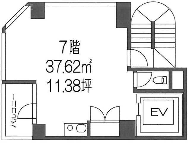 英ビル7F 間取り図