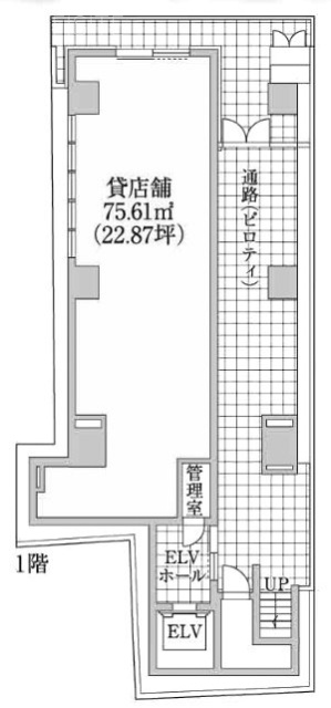 ヨシヤ日本橋ビル1F 間取り図