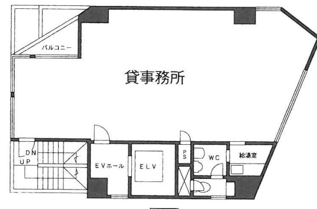 神楽坂藤井ビル6F 間取り図