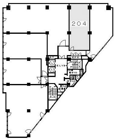 オリンピック第3ビル204 間取り図