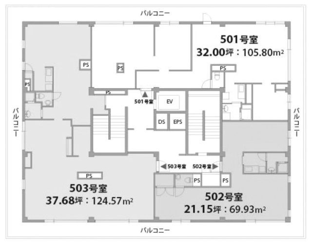 フラット青山503 間取り図