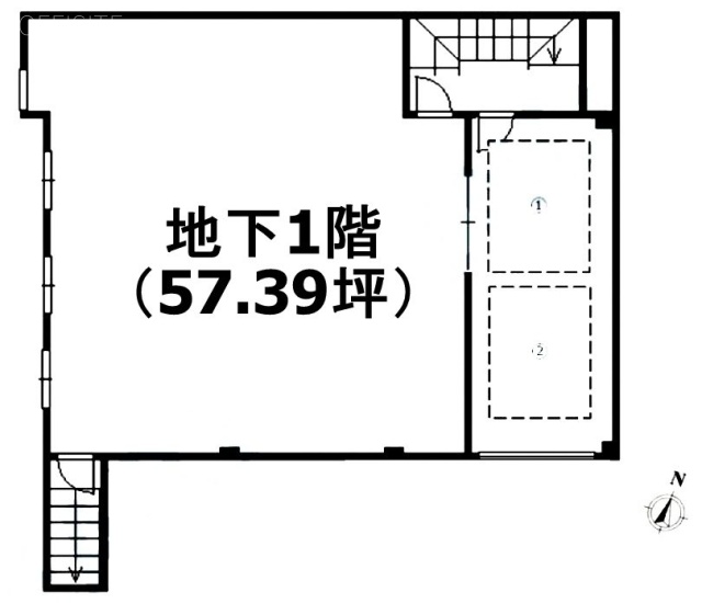 パビリオン萩原B1F 間取り図