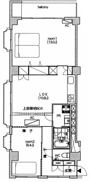 シティ市ヶ谷501 間取り図