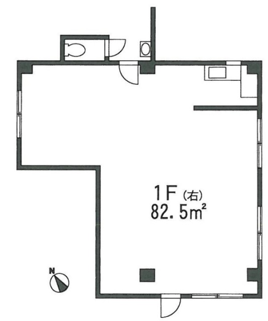 明宗ビル1F 間取り図