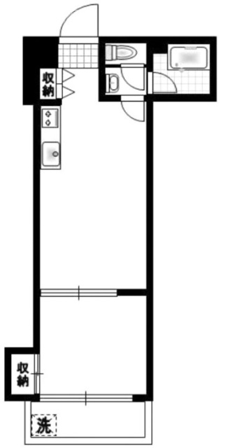 第三長門ビル702 間取り図