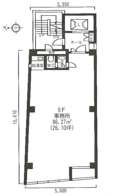 天間ビル4F 間取り図