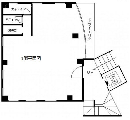 叢岳館ビル1F 間取り図