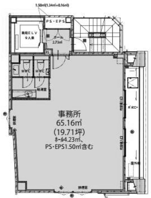 ザ・シティ神田神保町7F 間取り図