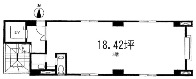 織松ビル3F 間取り図