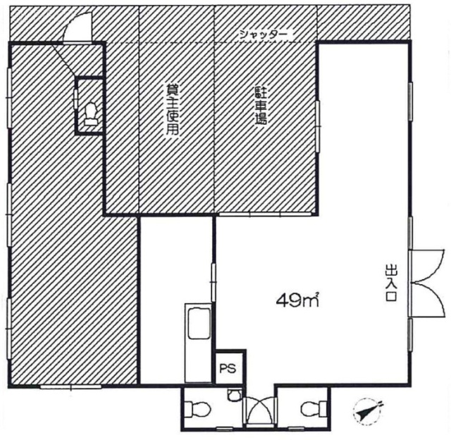 エクセルビル1F 間取り図