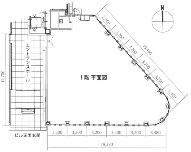 KSK Eastビル1F 間取り図