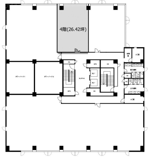 立川錦町ビル4F 間取り図