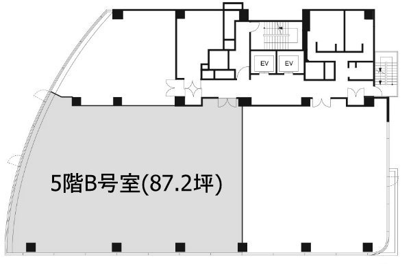 京王東日本橋ビルB 間取り図