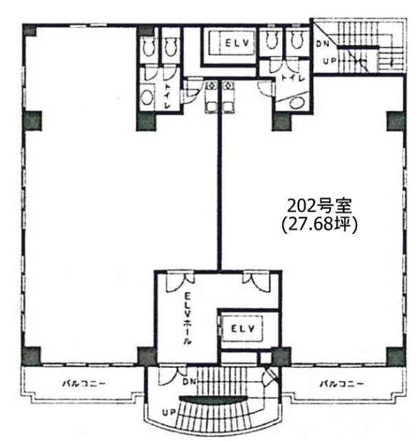 シェル都Ⅰビル202 間取り図