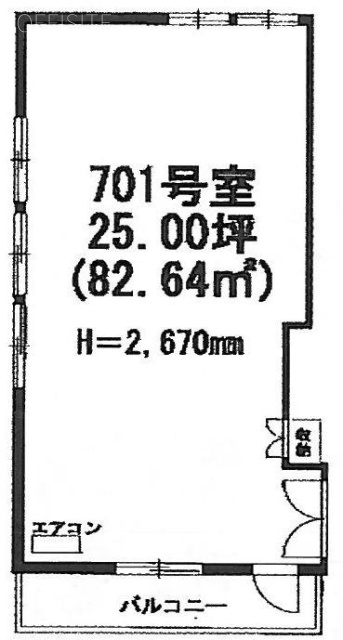 伸和ビル701 間取り図