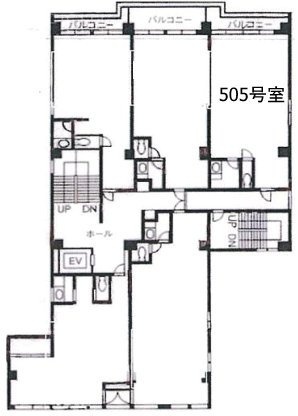 毛利ビル505 間取り図