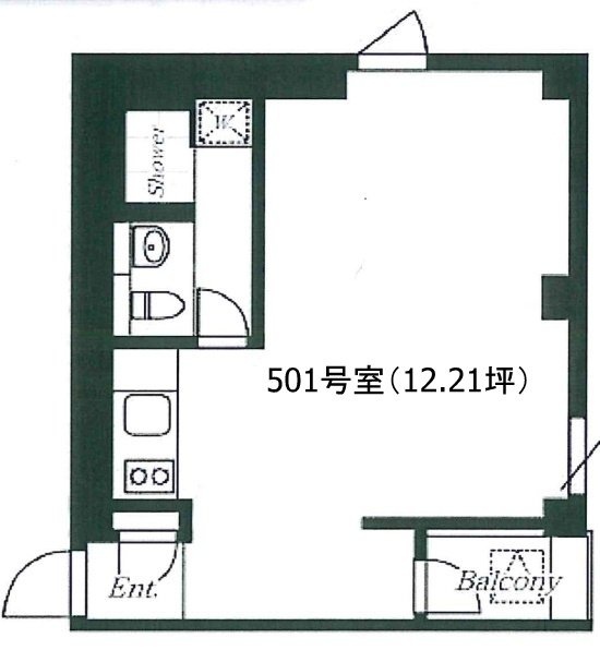 リゾーム麻布501 間取り図