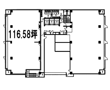 横浜金港町ビル4F 間取り図