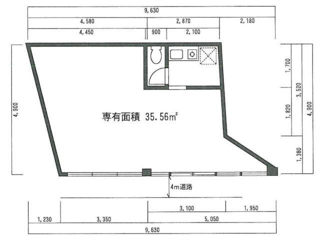 関口ビレッジビル1F 間取り図