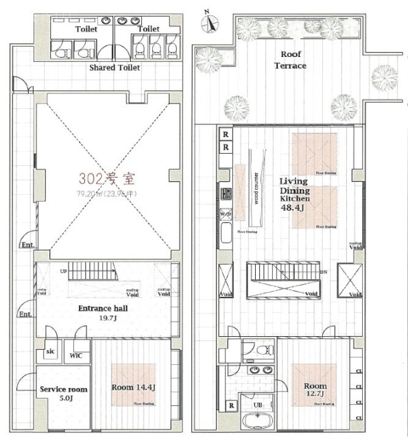 TOKI-ON西麻布303 間取り図