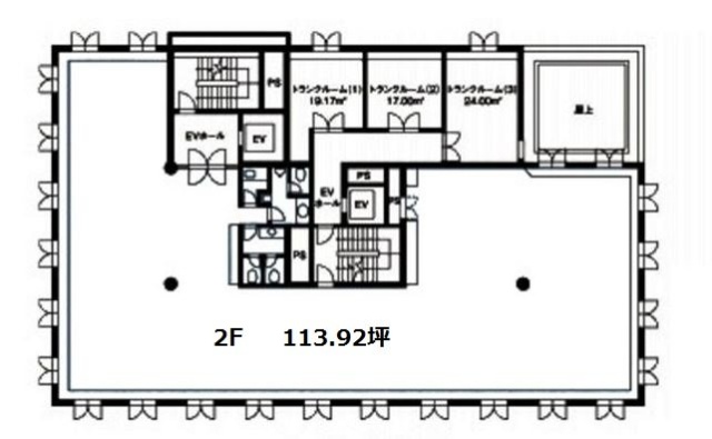 高會堂(こうかいどう)ビル2F 間取り図