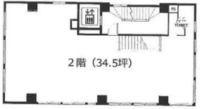 兜町第二ビル2F 間取り図