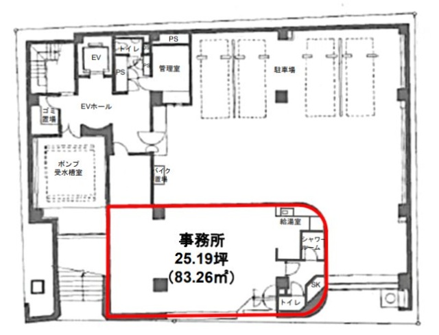 グローヴビルB1F 間取り図