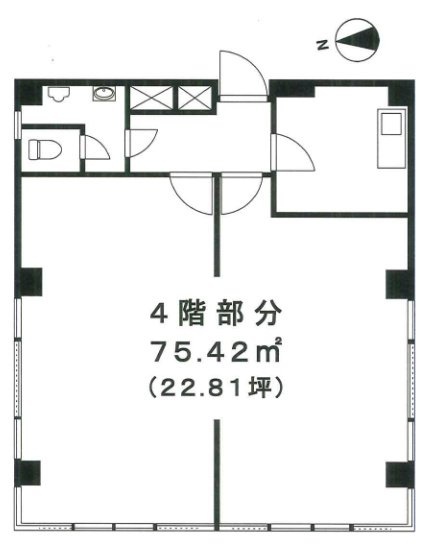 間部ビル4F 間取り図