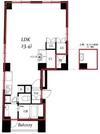 日暮里SKビル7F 間取り図