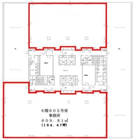 武蔵野センタービル602 間取り図