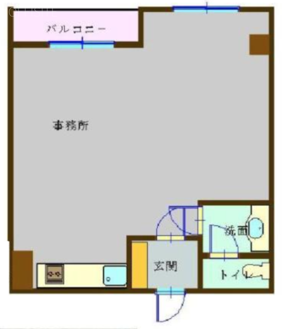 ドミール五番町054 間取り図