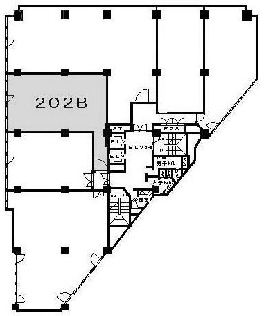 オリンピック第3ビル202B 間取り図