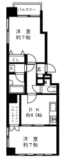 アルカディア東麻布101 間取り図