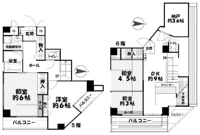 サワダビル502 間取り図