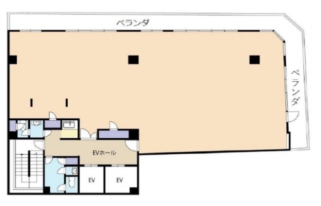 松和人形町ビル5F 間取り図