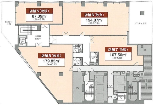 赤坂スターゲートプラザ2F 間取り図