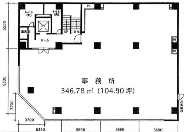 藤和第2ビル6F 間取り図